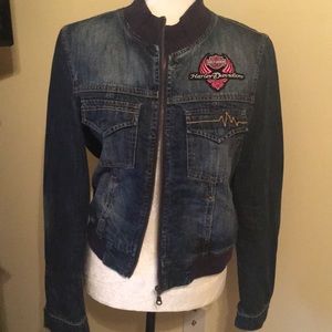 “Star jeans” ladies denim jacket with HD patch